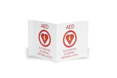 ZOLL AED Wall Sign Kit: One Flush (8000-xxxx) and one 3-D (8000-0868)