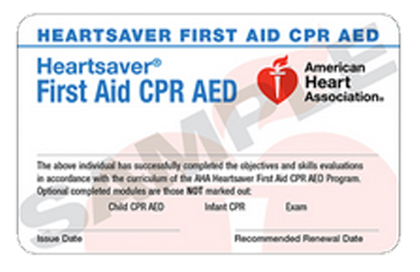 Heartsaver CPR/AED and First Aid Adults & Pediatrics
