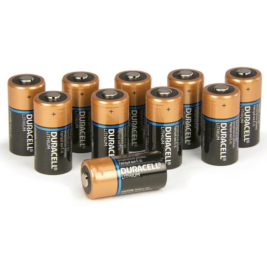 ZOLL AED Plus, Type 123 Lithium Batteries, quantity of ten (10) with storage sleeve