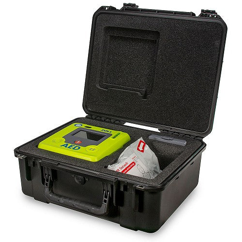Small Rigid Plastic Case Holds  ZOLL AED 3/spare battery pack