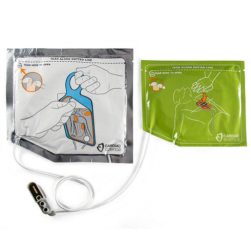 Cardiac Science Powerheart G5 Adult Intellisense CPR Feedback (ICPR) Defibrillation Electrode Pads